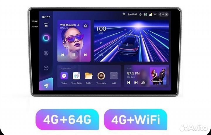 Магнитола Teyes cc3(неL) 4/64 9” + OBD2