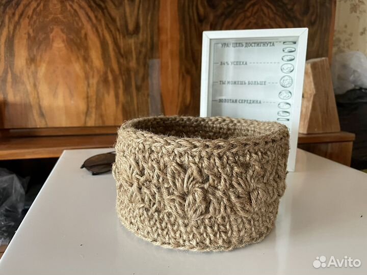 Джутовая корзина