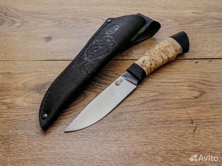 Нож Кулик из стали Х12мф, рукоять из карелки