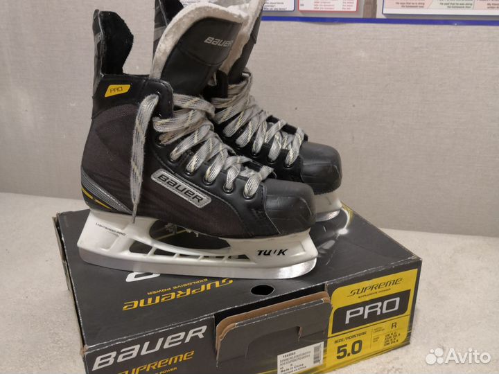 Хоккейные коньки bauer размер 38.5