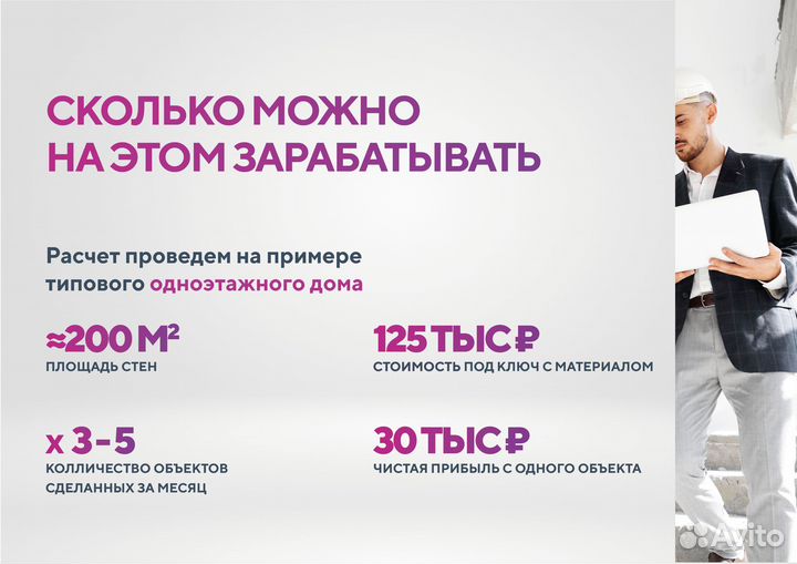 Прибыльный бизнес на штукатурке. Обучение с нуля