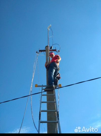 Подключение интернета и тв в частный дом