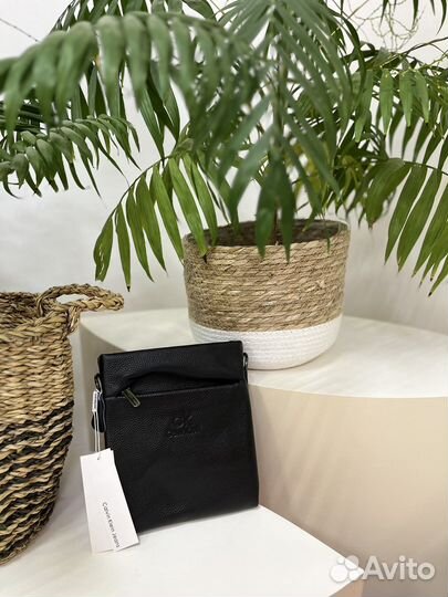 Мужская кожаная сумка через плечо