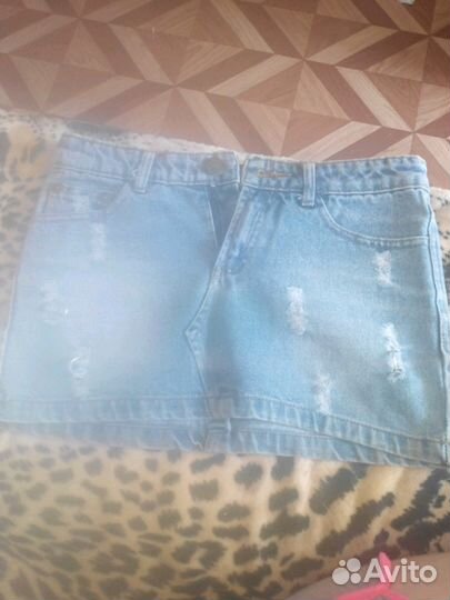 Юбка джинсовая