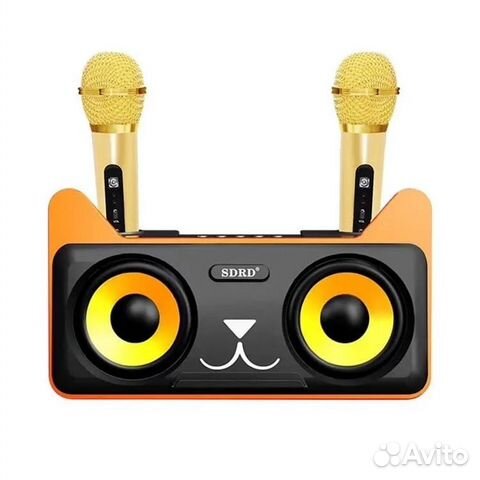 Колонка с 2 микрофонами котик sdrd SD305