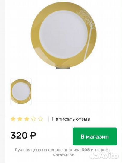 Набор тарелок 6 шт.Фарфор