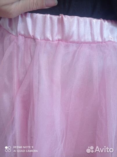 Юбка фатиновая розовая 140-158