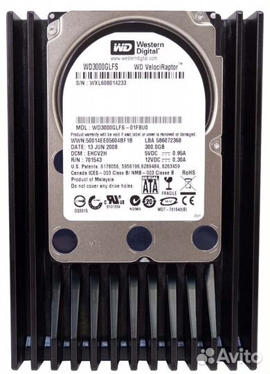 Жесткий диск Western Digital WD3000glfs 300Gb SATA