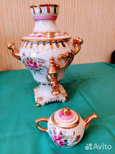 Самовар фарфоровый коллекционный 