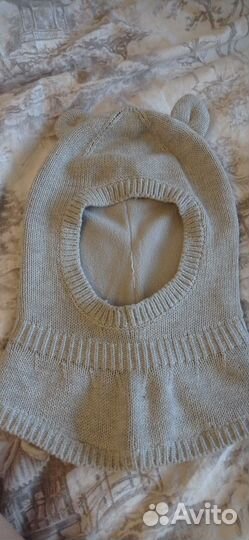 Шапка- шлем HM новая 6-12 месяцев