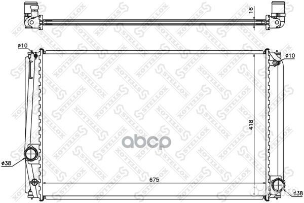 Радиатор охл. toyota rav iv 2.0vvti 06 Stellox