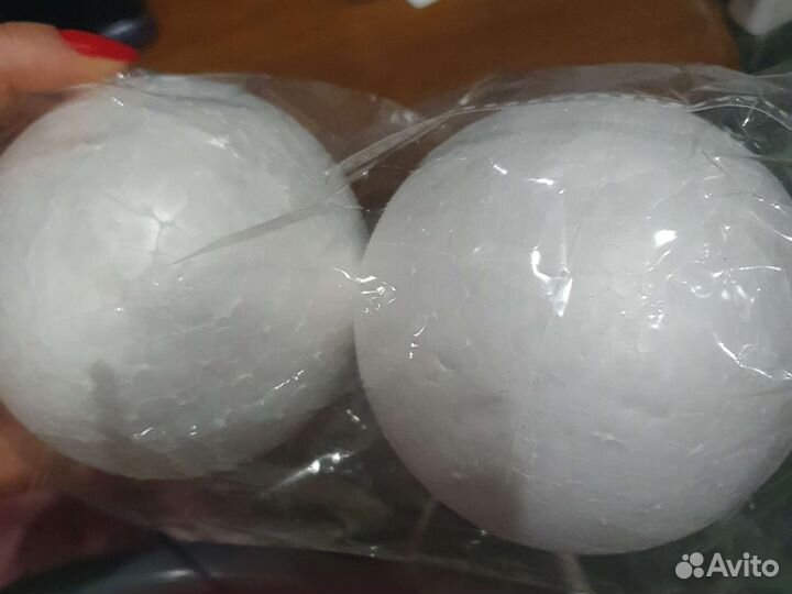 Заготовки деревянные для декора,шары пенопласт