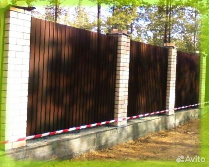 Забор из профнастила