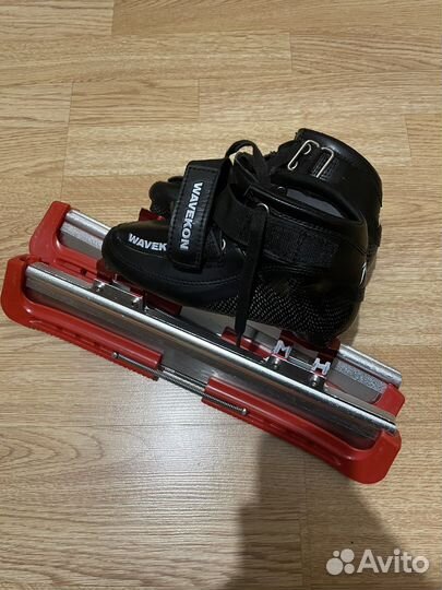 Коньки wavekon конькобежные десткие