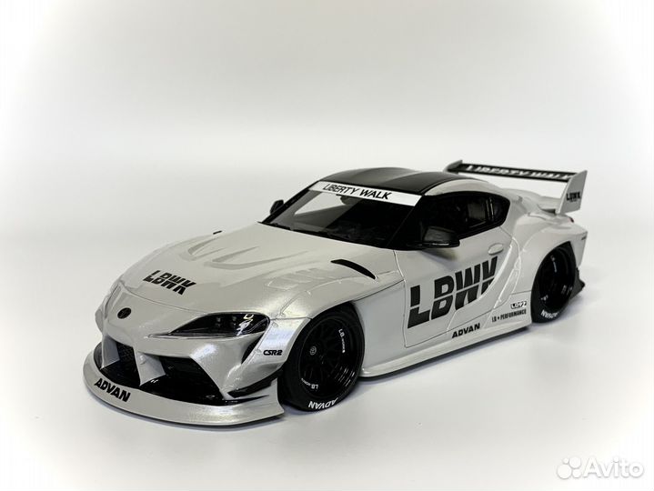 Toyota GR Supra A90 lbwk Top Speed 1:18 Silver