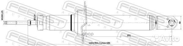 Амортизатор газовый зад 03110004R Febest