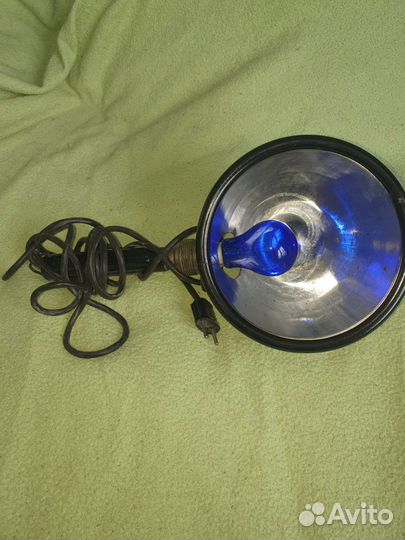 Синяя зеркальная лампа для прогревания