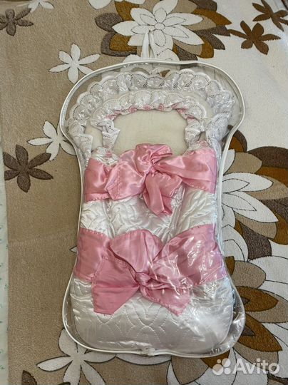 Конверт на выписку для девочки (зима)