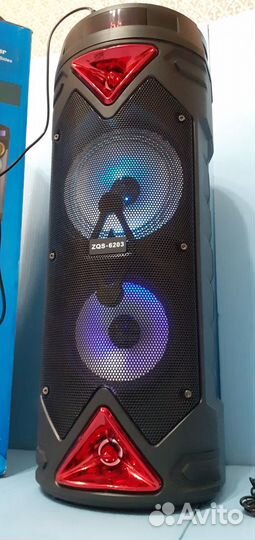 Напольная колонка пульт + караоке Блютуз система