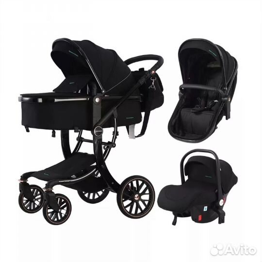 Коляска трансформер 3 в 1 Luxmom 601A