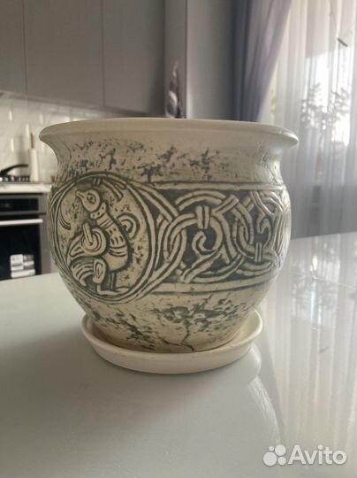 Керамические горшки для цветов бу