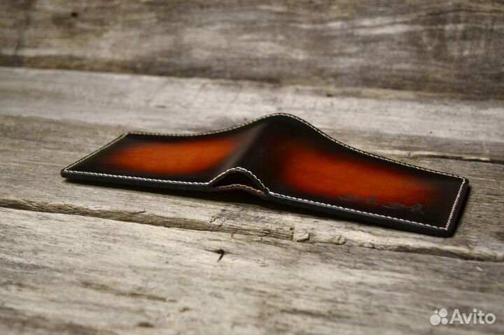 Кожаный кошелёк на заказ
