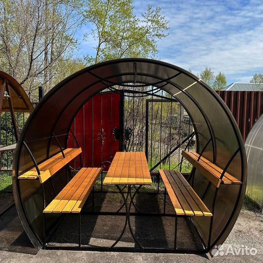 Беседка из поликарбоната