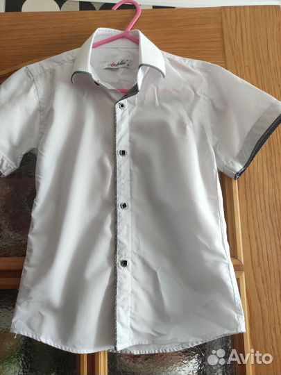 Рубашки пакетом 122-128 + пиджак