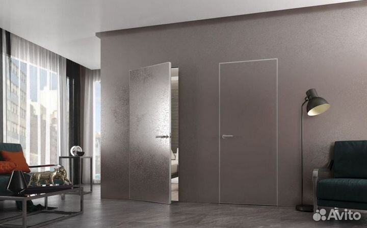 Скрытые межкомнатные двери под отделку