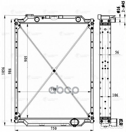 Радиатор системы охлаждения LRC1208 luzar
