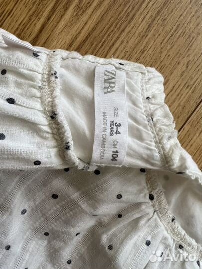 Рубашка zara для девочки 104