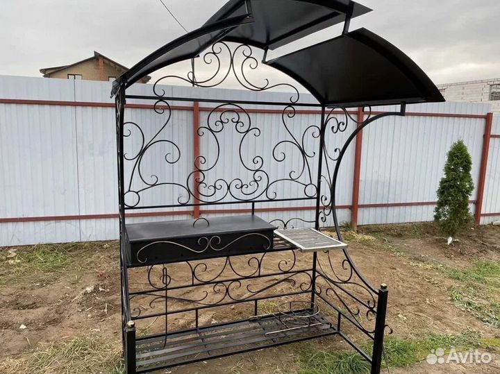 Мангал с печкой