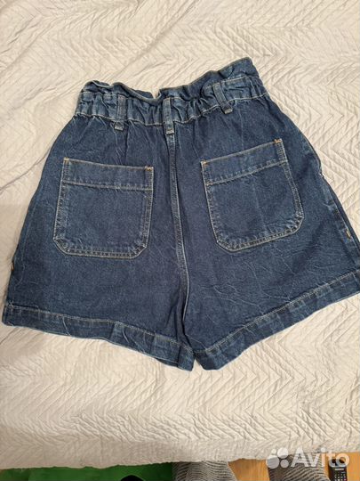 Джинсовые шорты zara 36