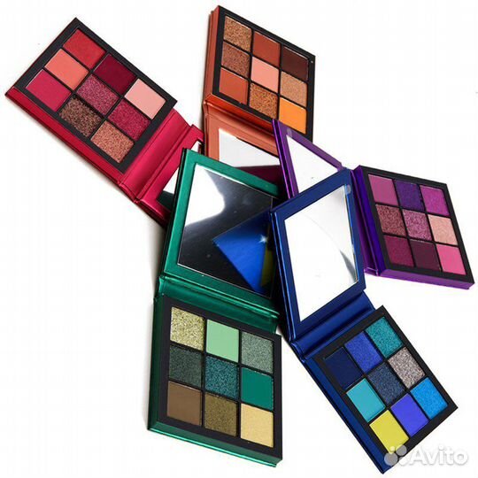 Палетка теней Huda beauty 9 цв