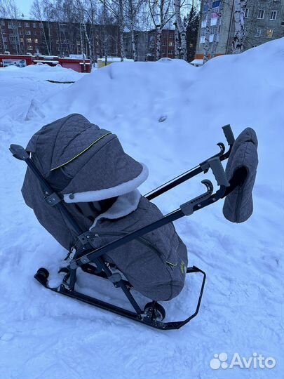 Детские санки коляска nika