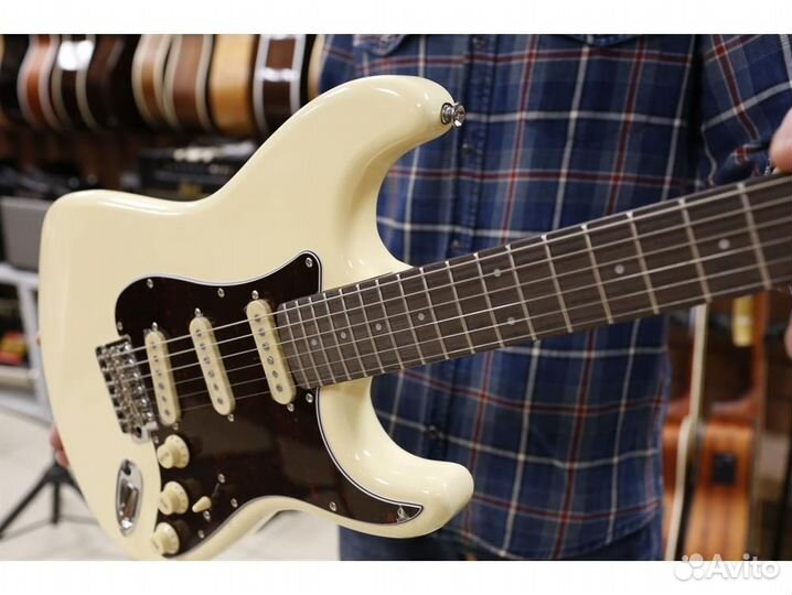 Prodipe jmfst80ravw Электрогитара, белая