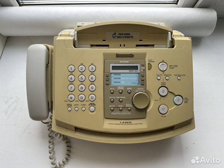 Факс panasonic kx-fl523