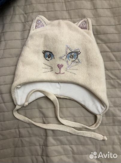 Шапка зимняя для девочки 52 54