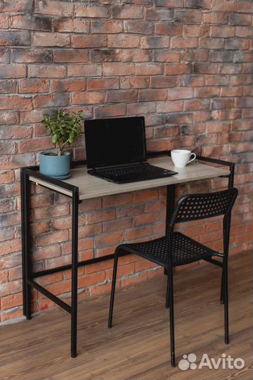 Компьютерный стол быстросборный в стиле лофт