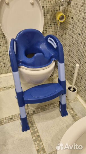 Горшок/накладка на унитаз со ступенькой