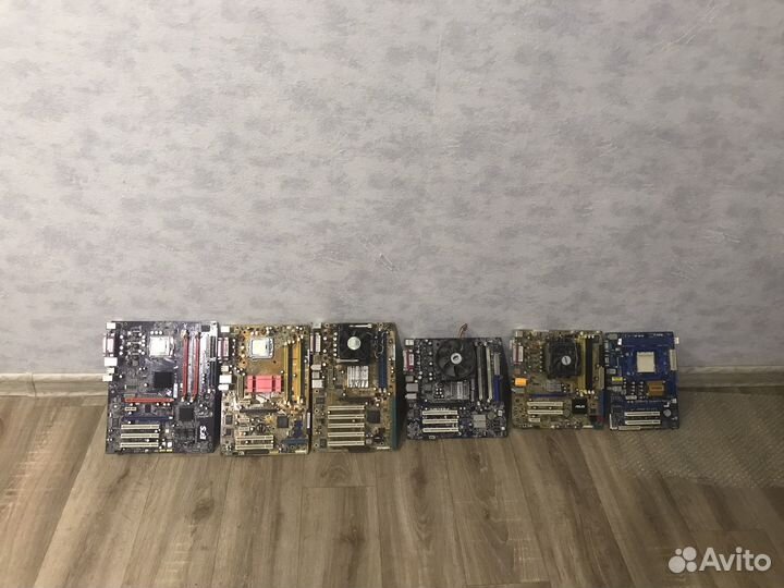 Материнские платы с процессорами