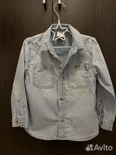 Детская джинсовая рубашка Zara