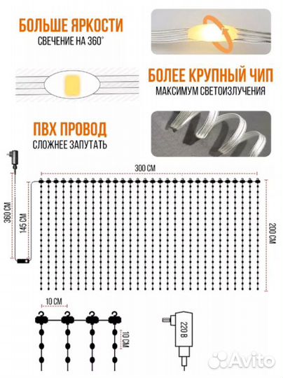 Светодиодная смарт гирлянда на окно