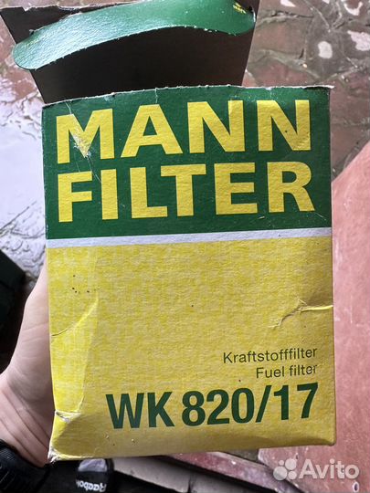 Топливный фильтр mercedes wk 820/17