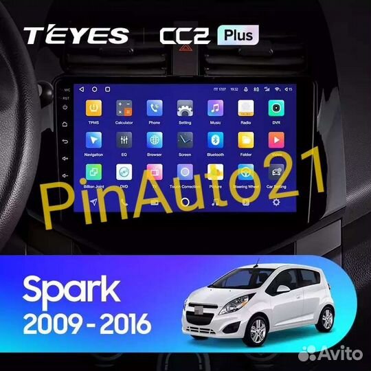 Магнитола Teyes Chevrolet Spark Daewoo Matiz Ravon