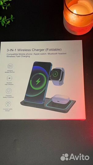 Беспроводная зарядка 3 в 1 для apple