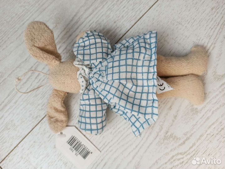 Мягкая игрушка льняной зайка