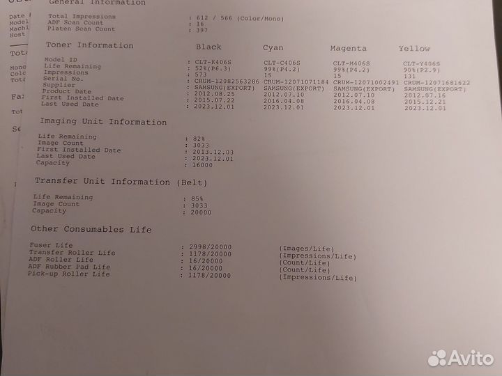 Мфу лазерный цветной samsung clx-3305fn