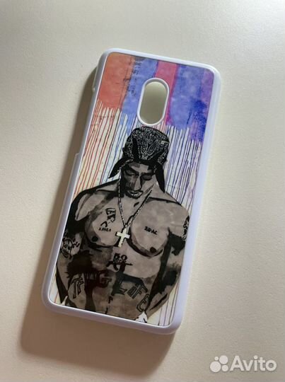 Чехол на Meizu pro 6. Пластмасса. 2pac