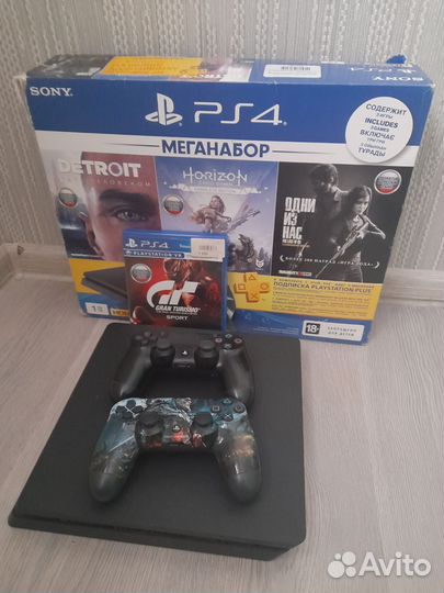 Игровая приставка ps4 slim 1tb